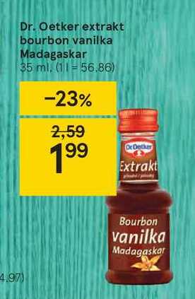 Dr Oetker Extrakt Bourbon Vanilka Madagaskar 35 Ml V Akcii Zlacnene Sk