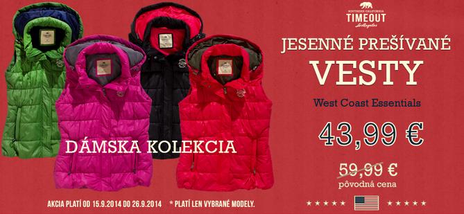 Jesenné prešívané vesty