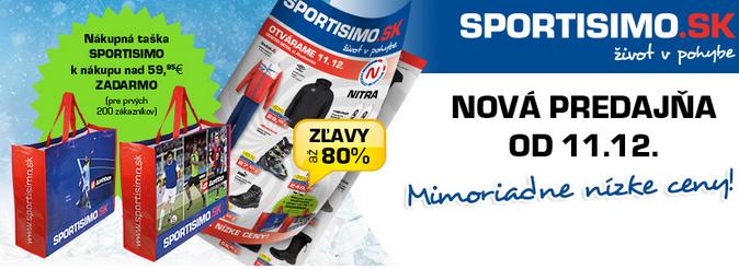 Nová predajňa od 11.12. - Sportisimo