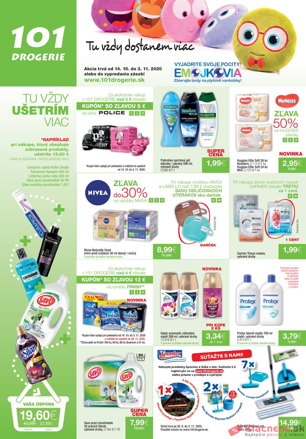 Leták 101 DROGERIE - 101 drogerie od 14.10. do 3.11.2020 - strana 1 Leták 101 DROGERIE - 101 drogerie od 14.10. do 3.11.2020 - strana 1