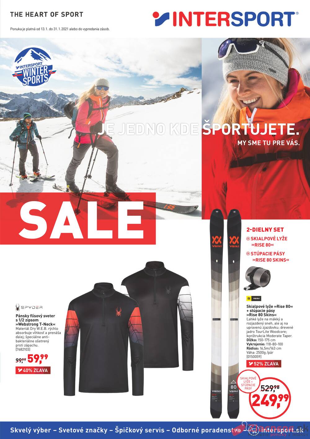 Leták INTERSPORT - Intersport od 13.1. do 31.1.2021 - strana 1 Leták INTERSPORT - Intersport od 13.1. do 31.1.2021 - strana 1