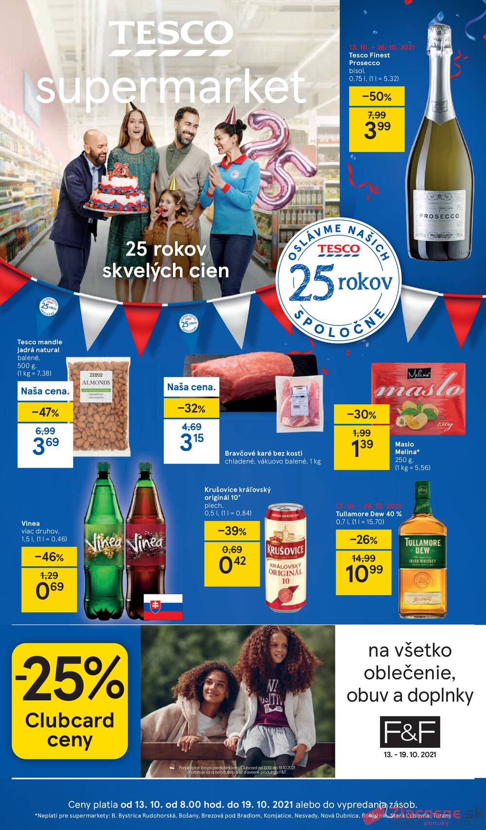 Leták Tesco - Tesco supermarkety od 13.10. do 19.10.2021 - strana 1 Leták Tesco - Tesco supermarkety od 13.10. do 19.10.2021 - strana 1