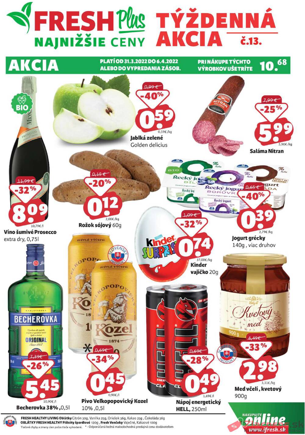 Let k Fresh T denn Akcia FRESH Plus Od 31 3 Do 6 4 2022 Zlacnene sk