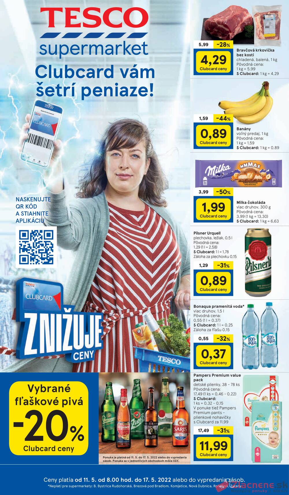 Leták Tesco - Tesco supermarkety od 11.5. do 17.5.2022 - strana 1