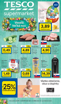 Leták Tesco supermarkety od 29.3. do 4.4.2023