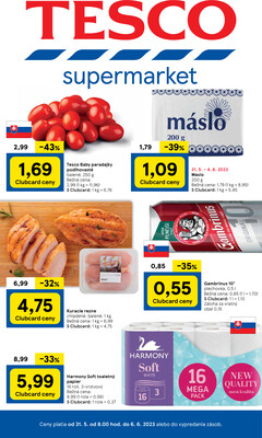 Leták Tesco supermarkety od 31.5. do 6.6.2023