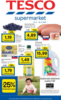 Leták Tesco supermarkety od 10.4. do 16.4.2024