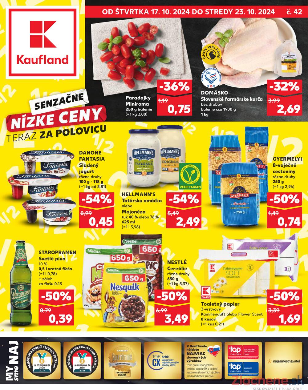 Leták Kaufland - Kaufland 17.10. - 23.10. - Kaufland Bratislava - Petržalka - strana 1