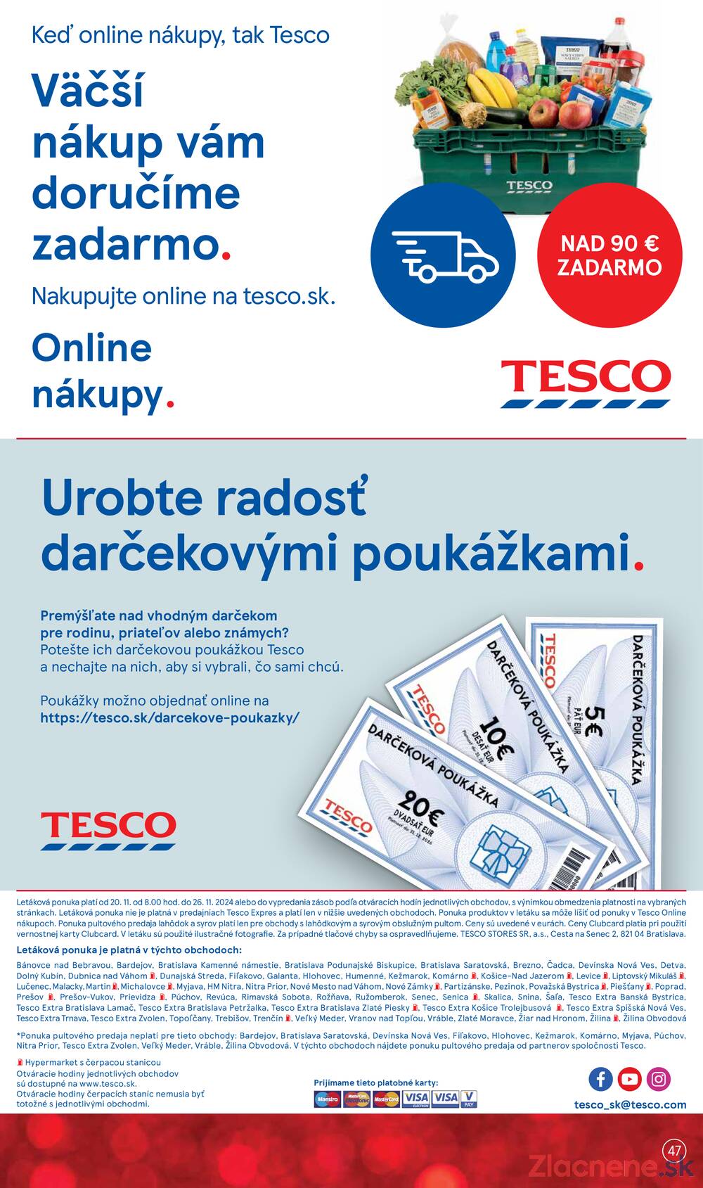 Leták Tesco - Tesco malé hypermarkety od 20.11. do 26.11.2024 - strana 47