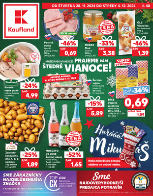 Leták Kaufland 28.11. - 4.12. - Kaufland (A. H. Škultétyho, Veľký Krtíš)