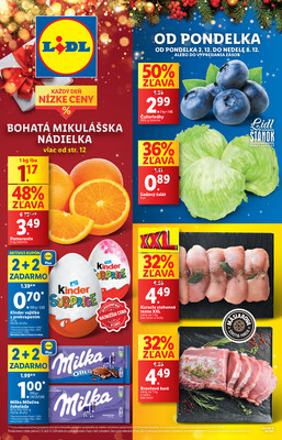 Leták Lidl Pondelok od 2.12. do 8.12.2024