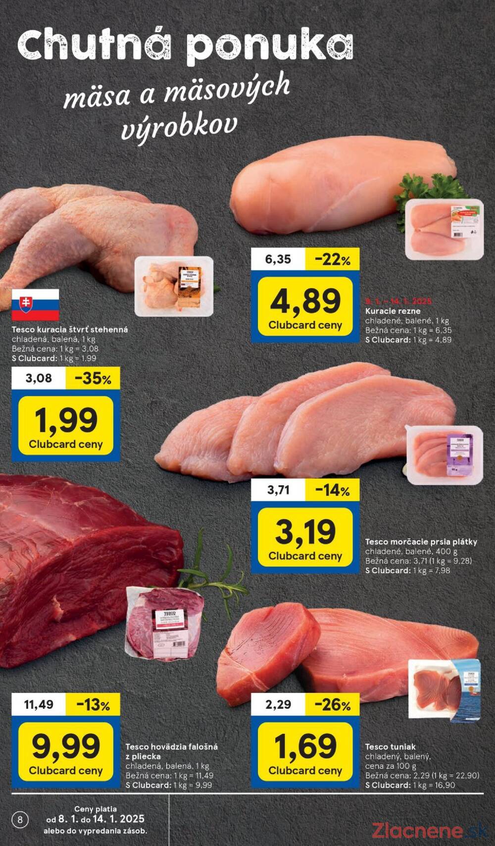 Leták Tesco - Tesco supermarkety od 8.1. do 14.1.2025 - strana 8