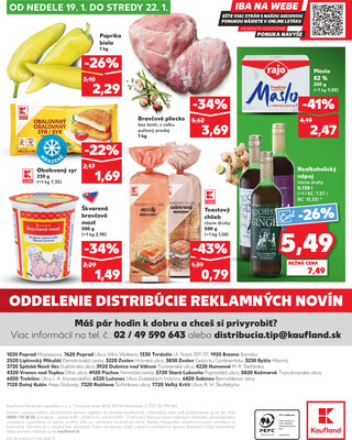 Kaufland 16.1. - 22.1. - Kaufland Tvrdošín