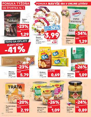 Kaufland 16.1. - 22.1. - Kaufland Dubnica nad Váhom