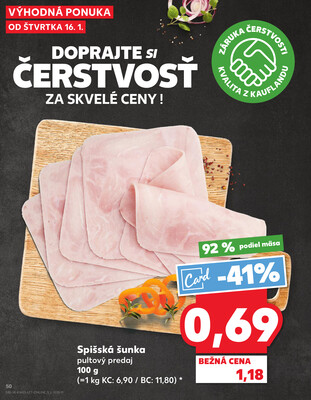 Kaufland 16.1. - 22.1. - Kaufland Topoľčany