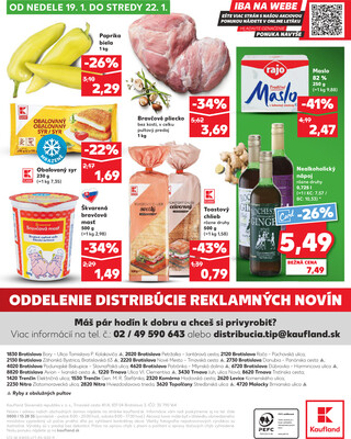 Kaufland 16.1. - 22.1. - Kaufland Topoľčany