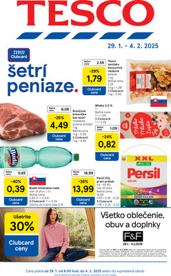 Leták Tesco malé hypermarkety od 29.1. do 4.2.2025