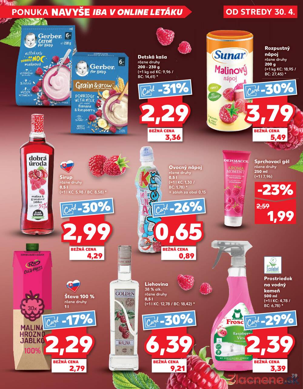Leták Kaufland - Kaufland 30.4. - 6.5. - Kaufland Detva - strana 39