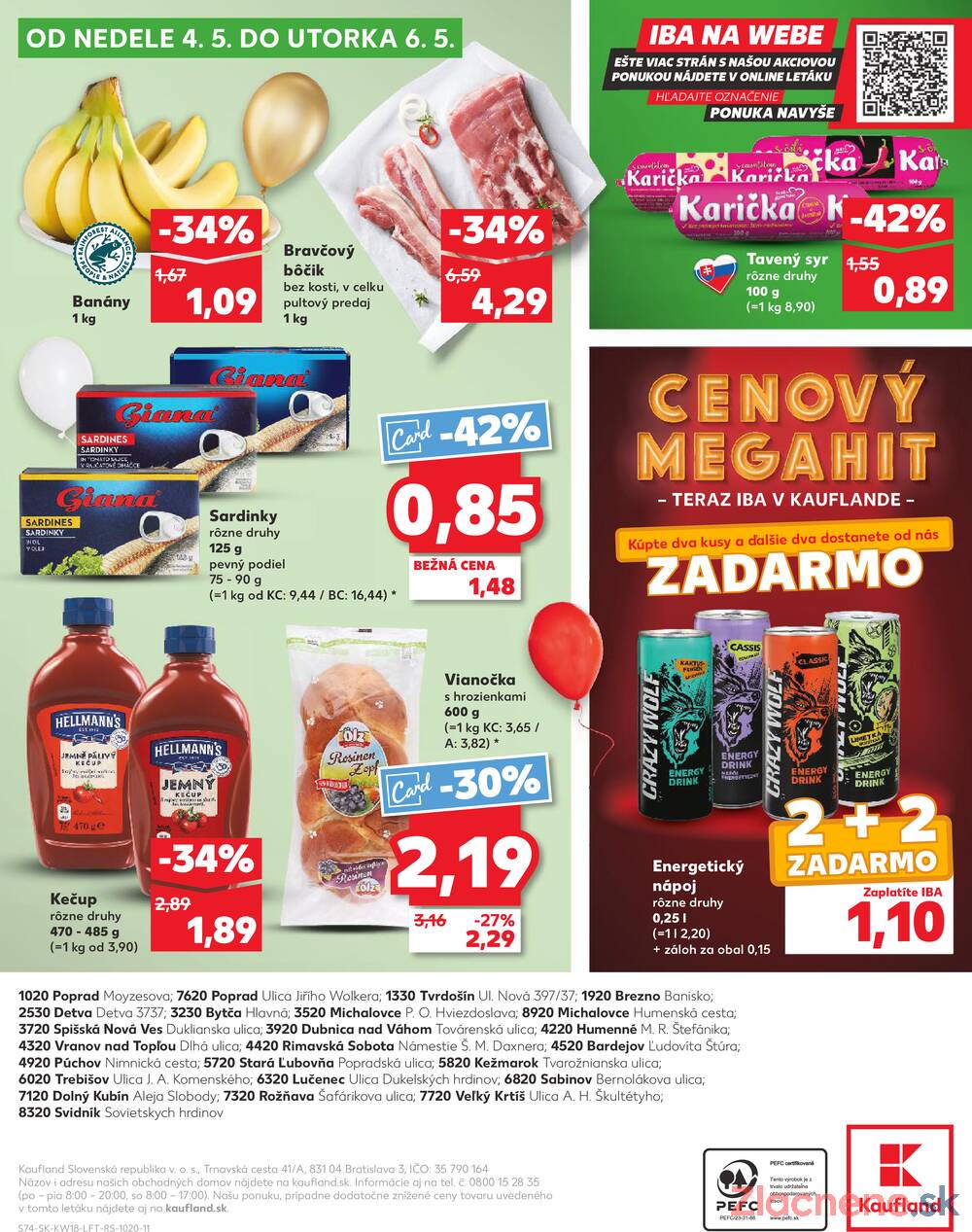 Leták Kaufland - Kaufland 30.4. - 6.5. - Kaufland Vranov nad Topľou - strana 74 Leták Kaufland - Kaufland 30.4. - 6.5. - Kaufland Vranov nad Topľou - strana 74