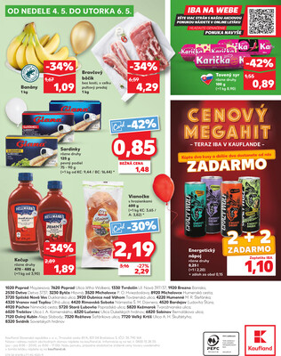 Kaufland 30.4. - 6.5. - Kaufland Bardejov