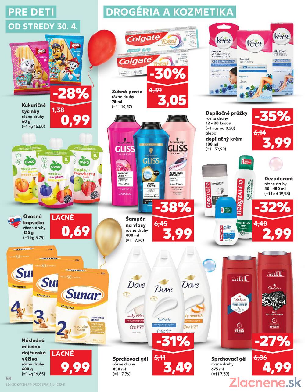 Leták Kaufland - Kaufland 30.4. - 6.5. - Kaufland Nové Mesto nad Váhom - strana 54