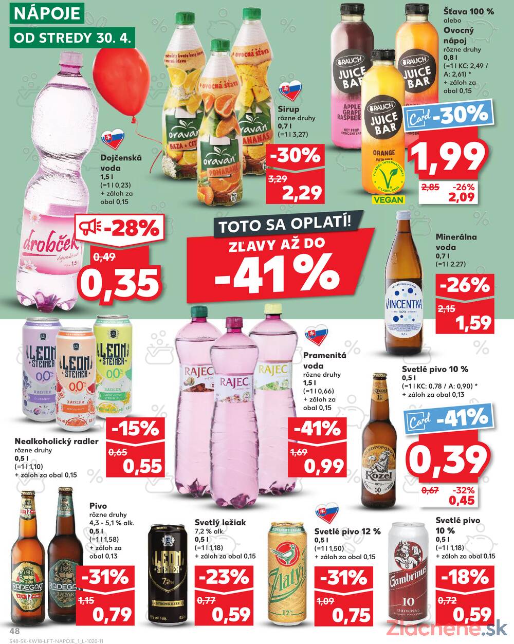 Leták Kaufland - Kaufland 30.4. - 6.5. - Kaufland Bratislava - Rača - strana 48