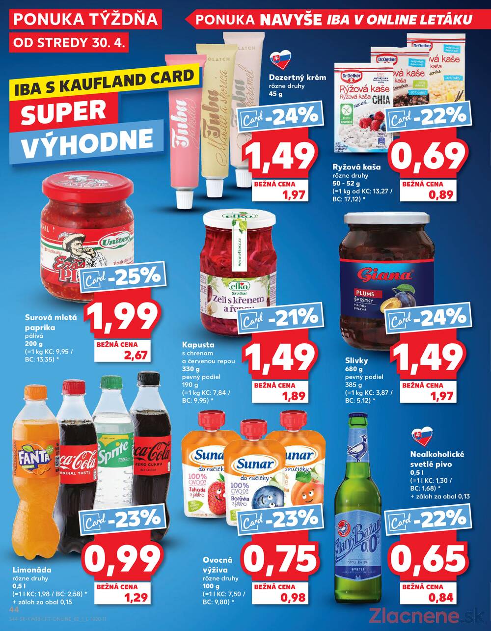 Leták Kaufland - Kaufland 30.4. - 6.5. - Kaufland (Harmincova, Bratislava - Dúbravka) - strana 44