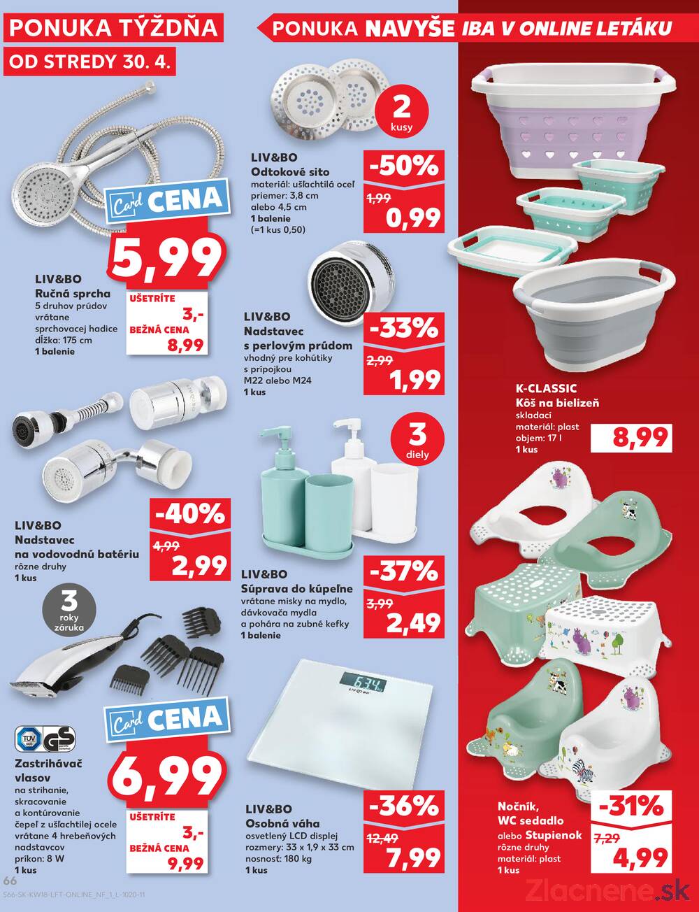 Leták Kaufland - Kaufland 30.4. - 6.5. - Kaufland Poprad - Moyzesova - strana 66
