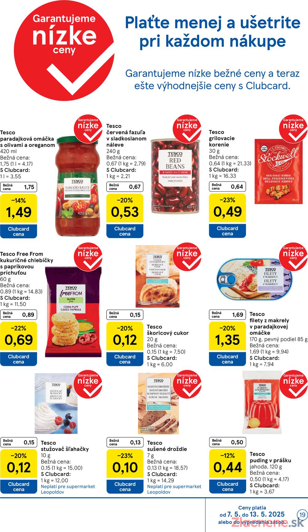 Leták Tesco - Tesco supermarkety od 7.5. do 13.5.2025 - strana 19 Leták Tesco - Tesco supermarkety od 7.5. do 13.5.2025 - strana 19