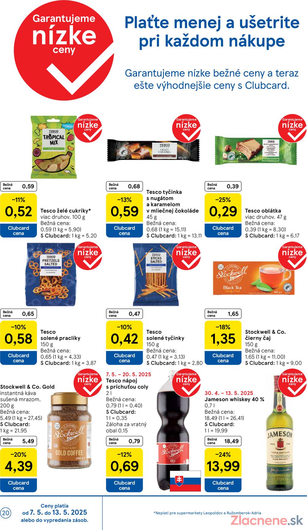 Leták Tesco - Tesco supermarkety od 7.5. do 13.5.2025 - strana 20 Leták Tesco - Tesco supermarkety od 7.5. do 13.5.2025 - strana 20
