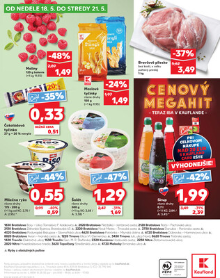 Kaufland 15.5. - 21.5. - Kaufland Topoľčany