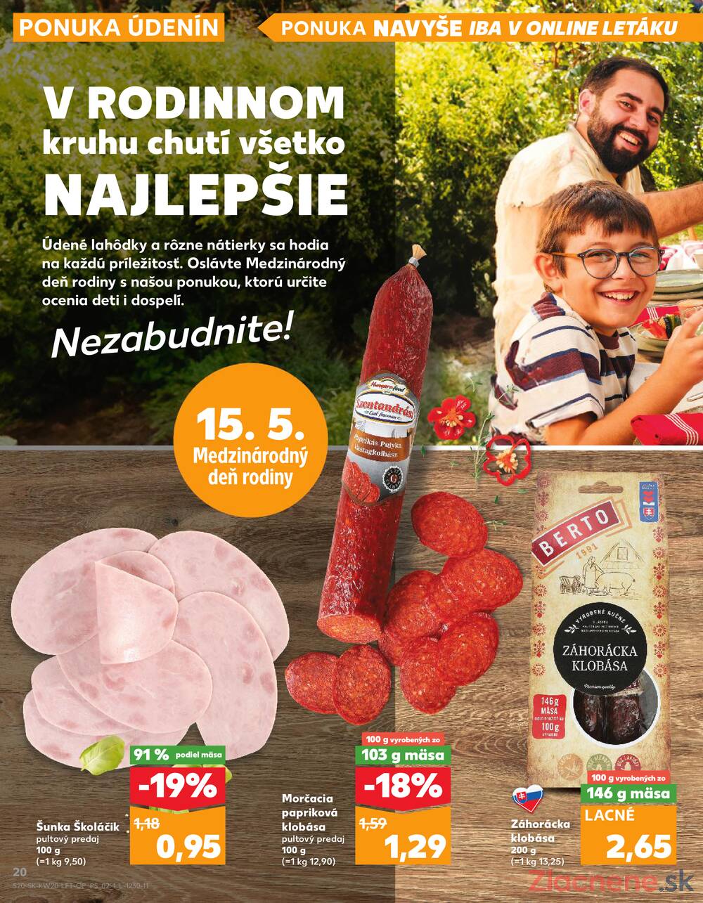 Leták Kaufland - Kaufland 15.5. - 21.5. - Kaufland Nové Zámky - strana 20