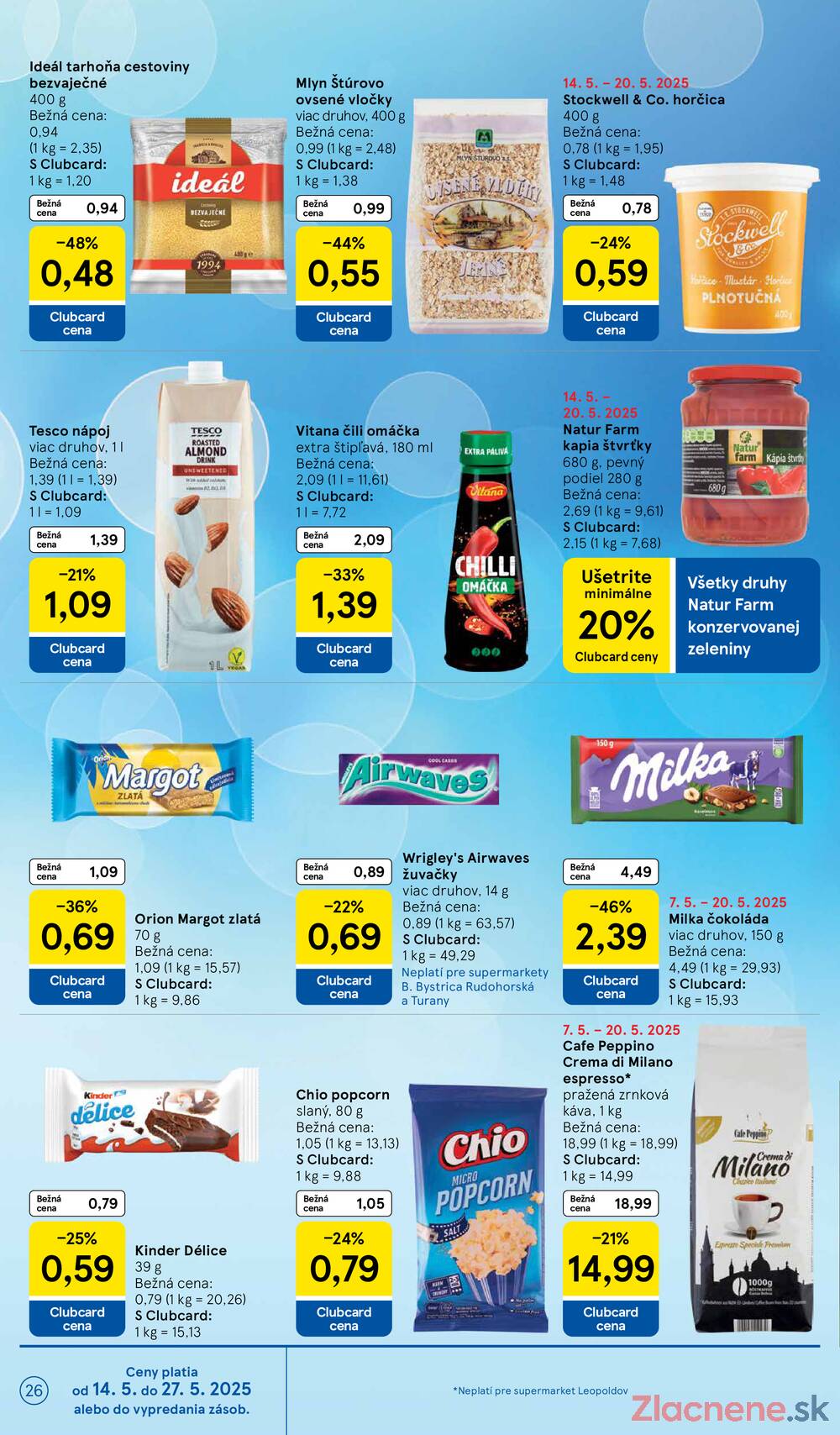 Leták Tesco - Tesco supermarkety od 14.5. do 20.5.2025 - strana 26 Leták Tesco - Tesco supermarkety od 14.5. do 20.5.2025 - strana 26