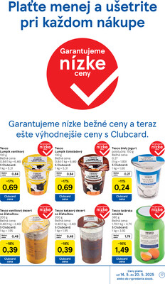 Tesco malé hypermarkety od 14.5. do 20.5.2025