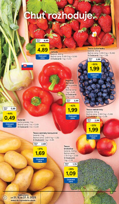 Tesco malé hypermarkety od 21.5. do 27.5.2025