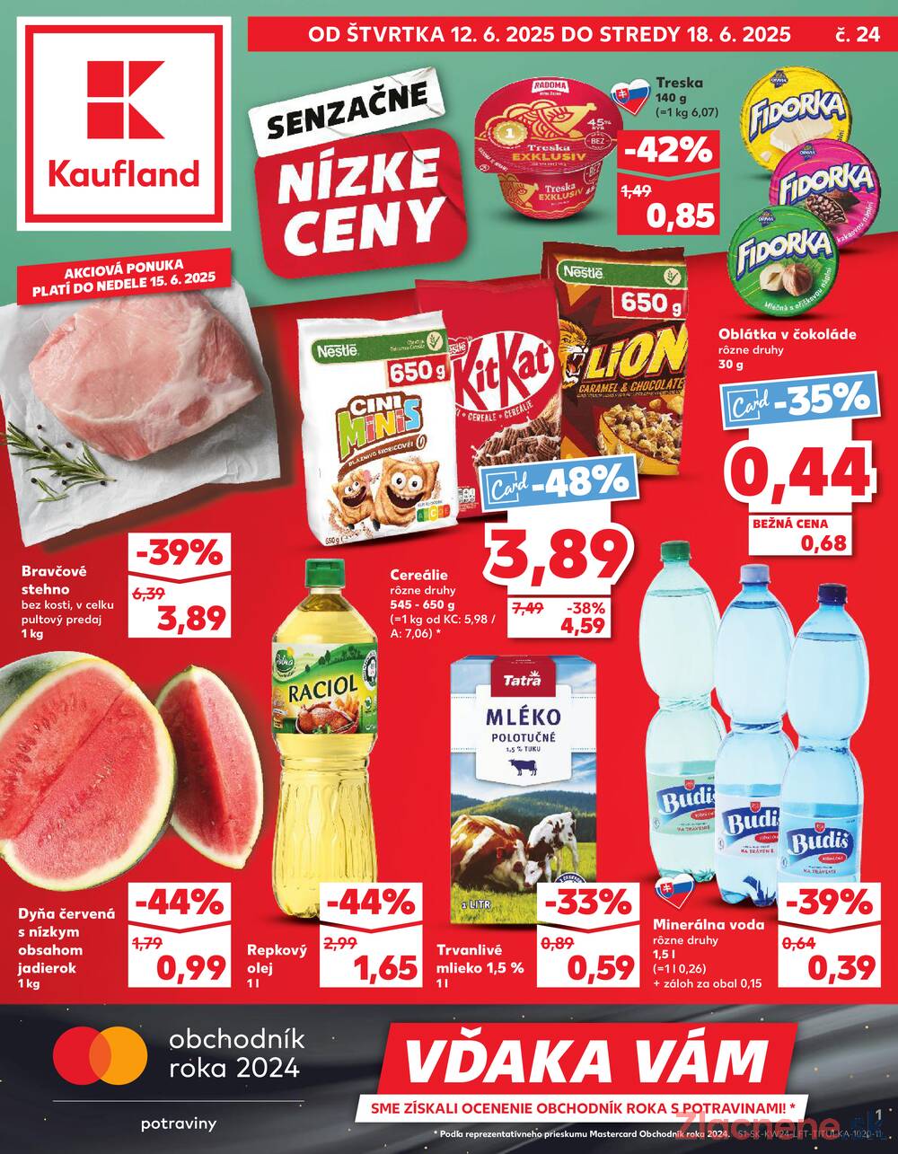 Leták Kaufland - Kaufland 12.6. - 18.6. - Kaufland (A. H. Škultétyho, Veľký Krtíš) - strana 1