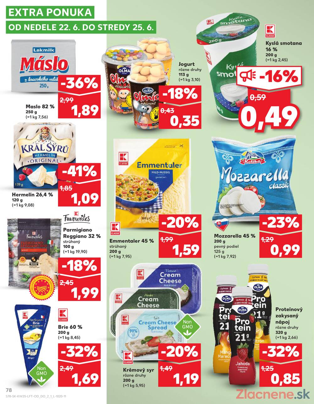 Leták Kaufland - Kaufland 19.6. - 25.6. - Kaufland Michalovce (Humenská cesta) - strana 78
