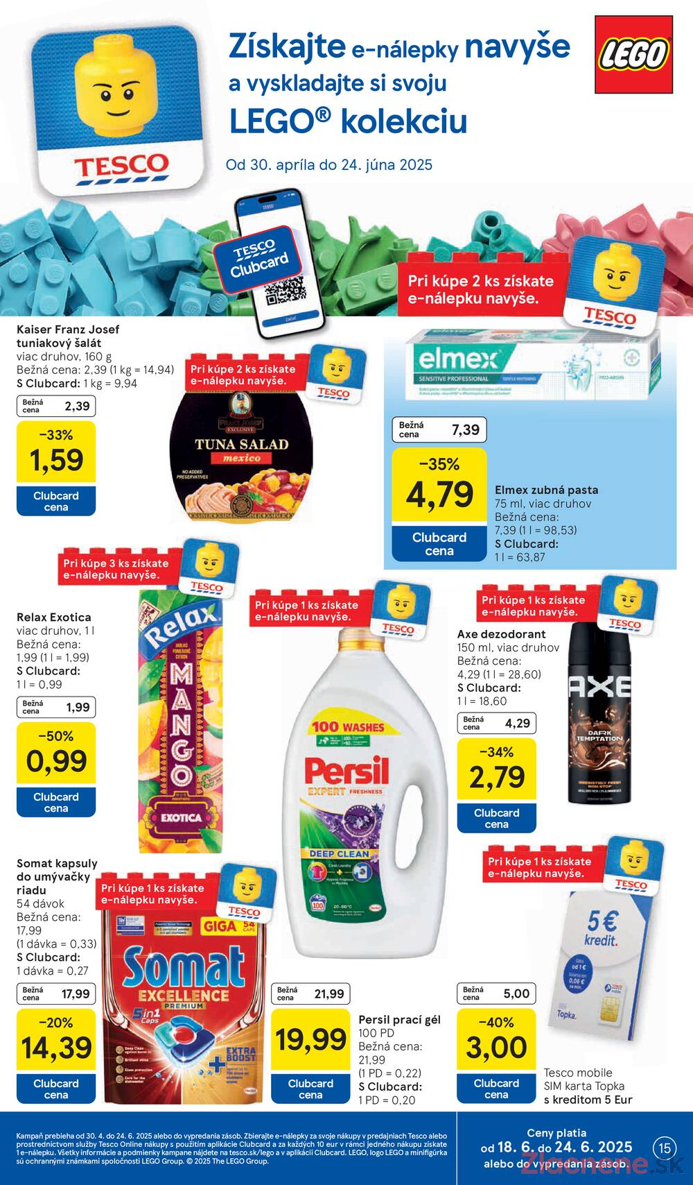 Leták Tesco - Tesco supermarkety od 18.6. do 24.6.2025 - strana 15 Leták Tesco - Tesco supermarkety od 18.6. do 24.6.2025 - strana 15