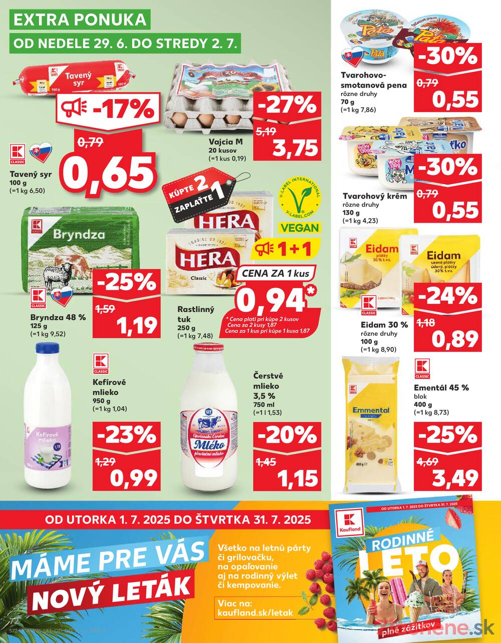 Leták Kaufland - Kaufland 26.6. - 2.7. - Kaufland Bytča - strana 72