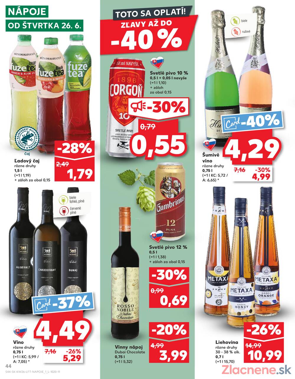 Leták Kaufland - Kaufland 26.6. - 2.7. - Kaufland Dubnica nad Váhom - strana 44