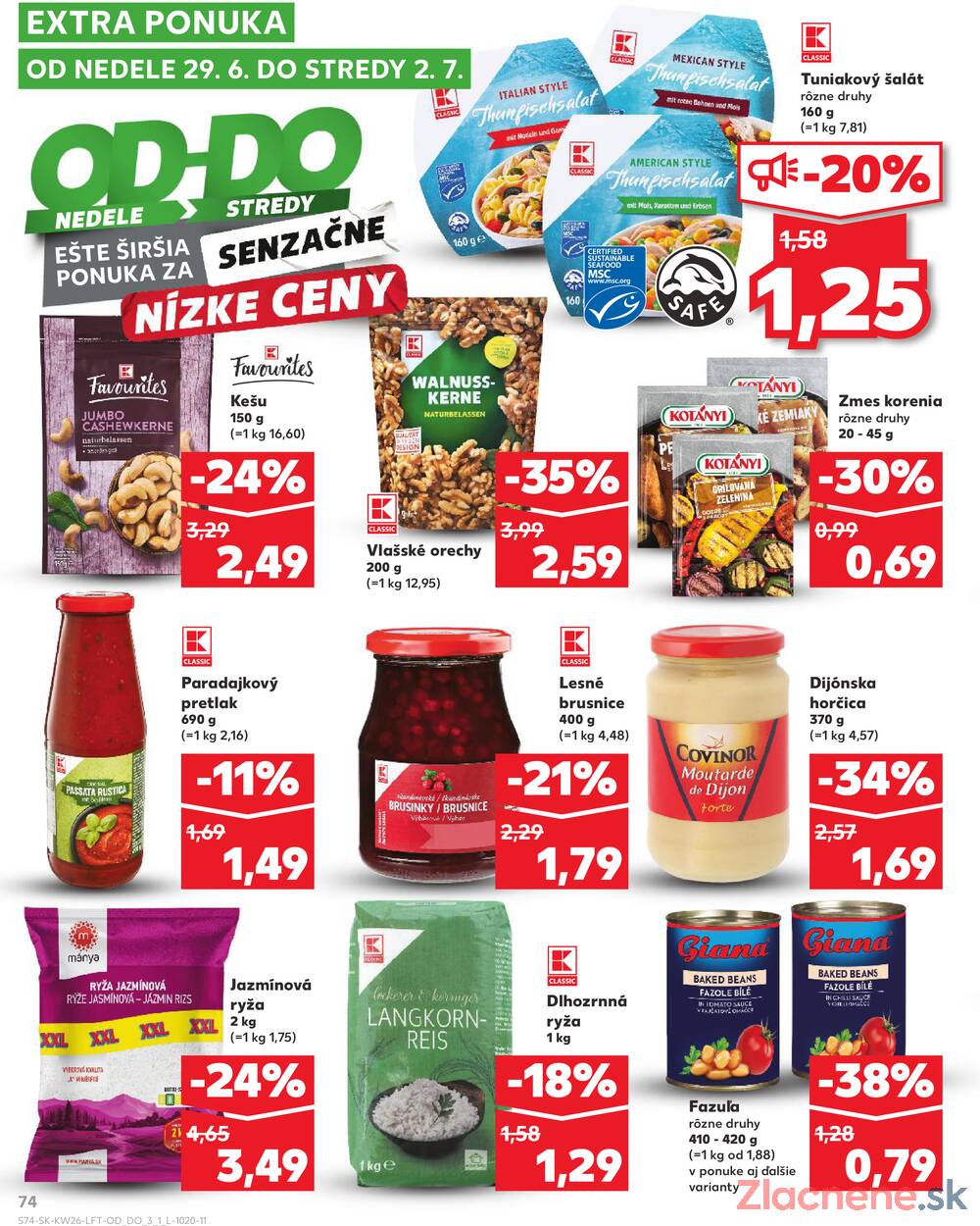 Leták Kaufland - Kaufland 26.6. - 2.7. - Kaufland Púchov - strana 74