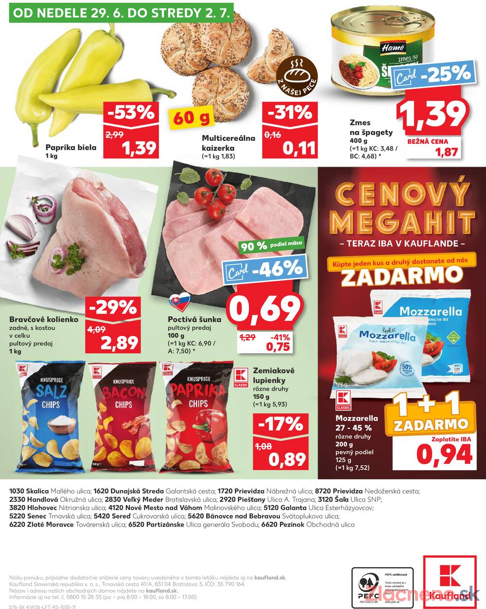 Leták Kaufland - Kaufland 26.6. - 2.7. - Kaufland Senec - strana 76