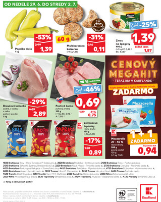 Kaufland 26.6. - 2.7. - Kaufland Komárno
