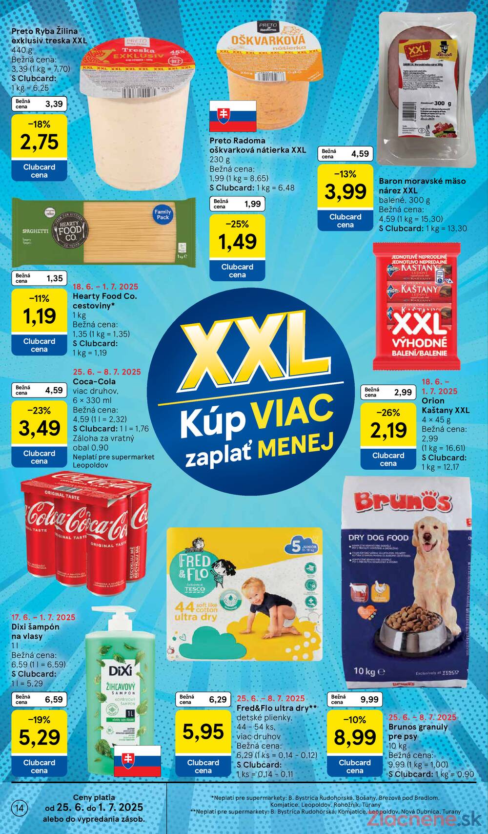 Leták Tesco - Tesco supermarkety od 25.6. do 1.7.2025 - strana 14 Leták Tesco - Tesco supermarkety od 25.6. do 1.7.2025 - strana 14