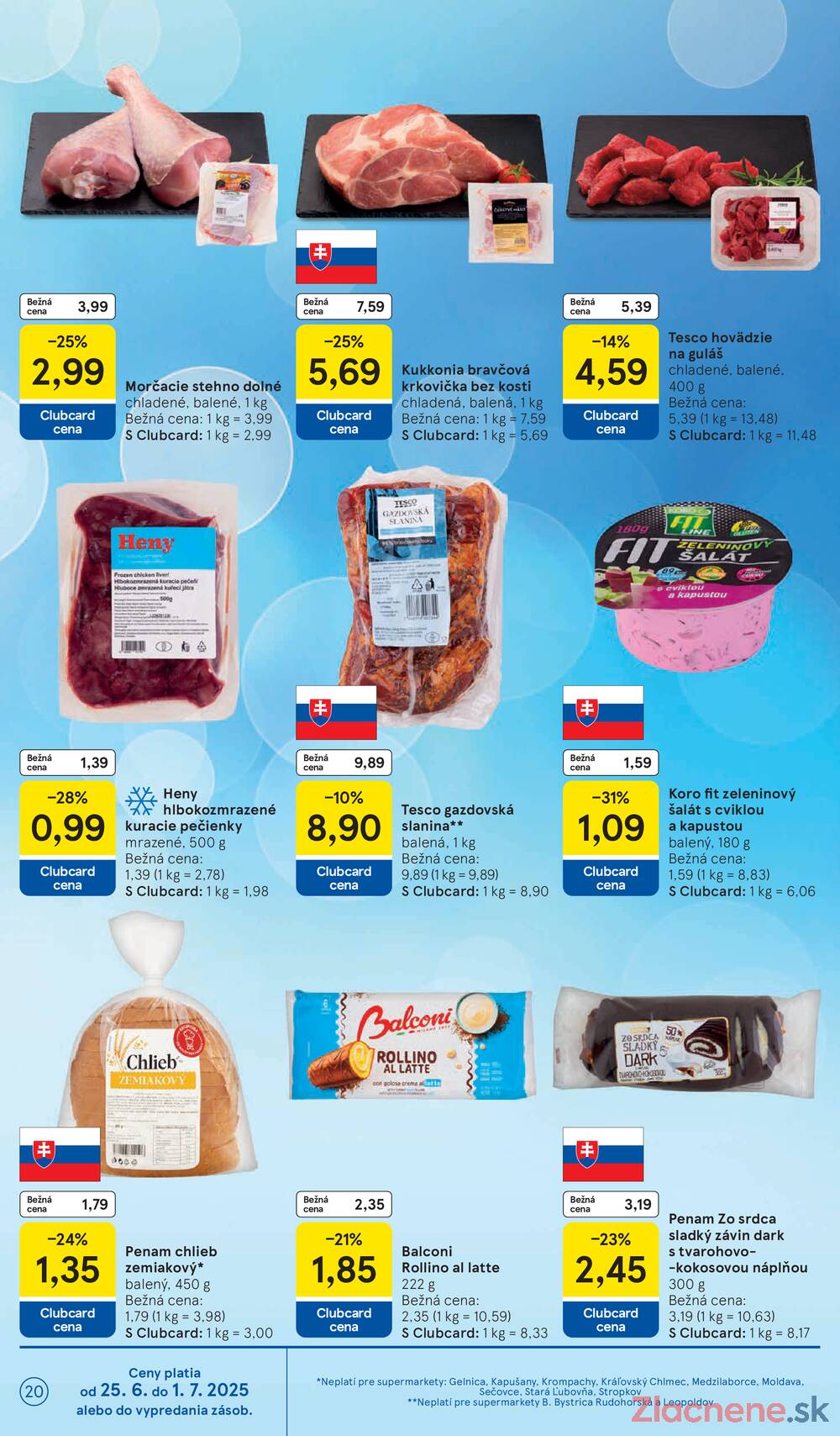 Leták Tesco - Tesco supermarkety od 25.6. do 1.7.2025 - strana 20 Leták Tesco - Tesco supermarkety od 25.6. do 1.7.2025 - strana 20