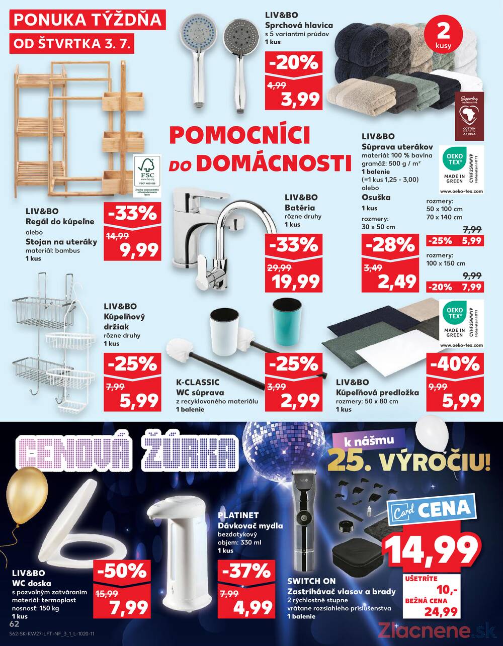 Leták Kaufland - Kaufland 3.7. - 9.7. - Kaufland Stará Ľubovňa - strana 62