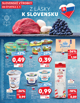 Kaufland 3.7. - 9.7. - Kaufland Poprad - Jiřího Wolkera