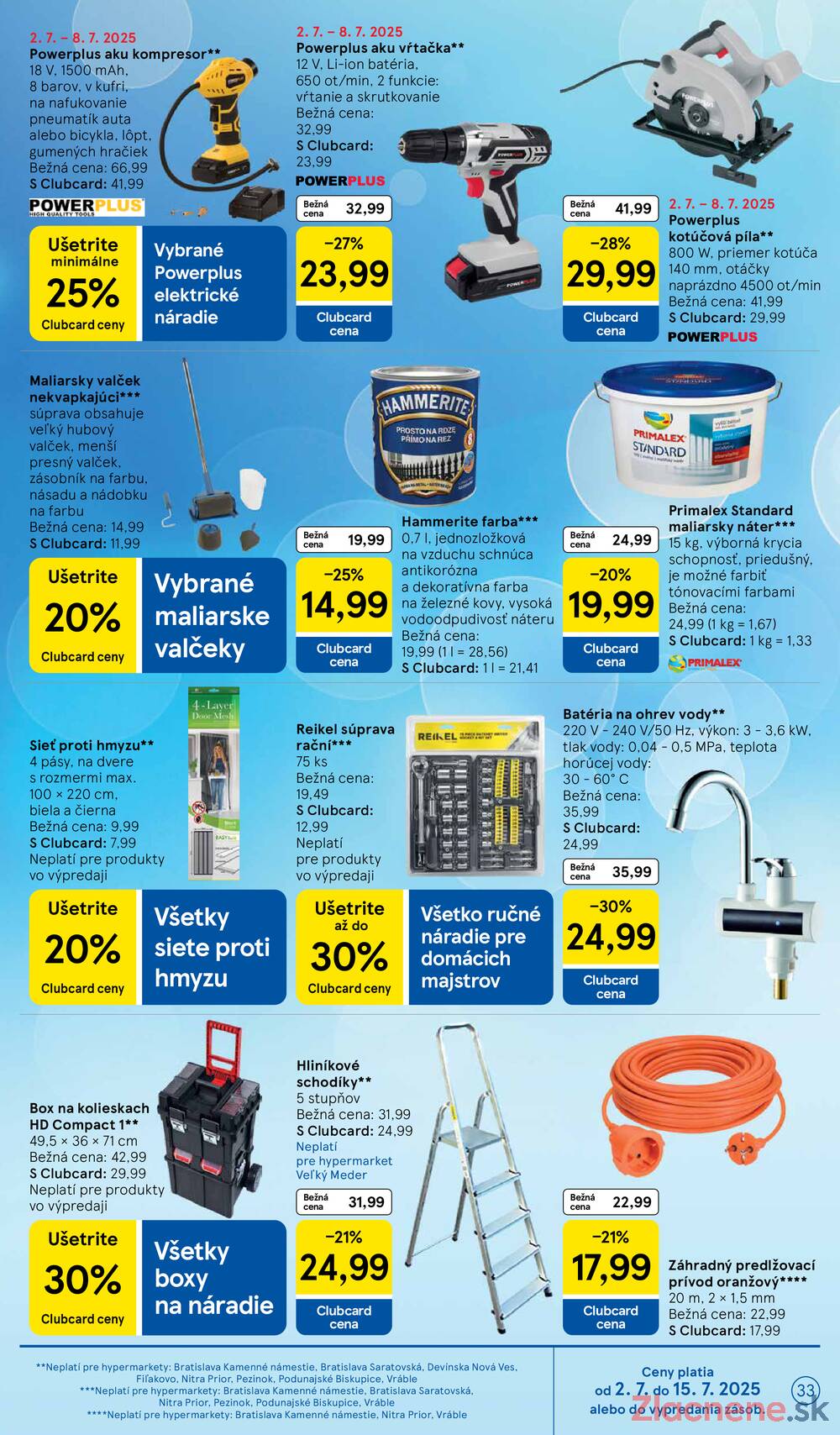 Leták Tesco - Tesco malé hypermarkety od 2.7. do 8.7.2025 - strana 33