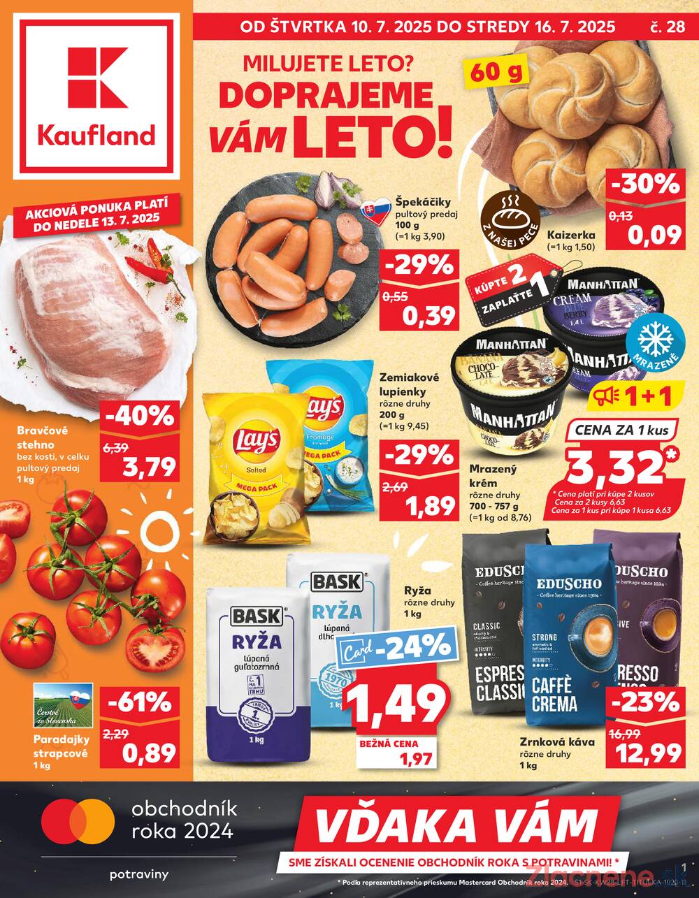Leták Kaufland - Kaufland 10.7. - 16.7. - Kaufland Trebišov - strana 1