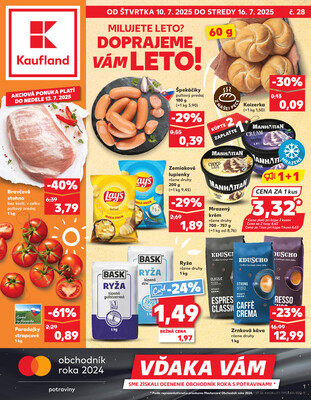 Leták Kaufland 10.7. - 16.7. - Kaufland - Pezinok-Grinava
